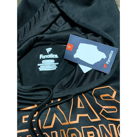 Texas Longhorns Fanatics Mens Black Hoodie 2XL Polyester NWT Men's‎ Sweater - Picture 4 of 6